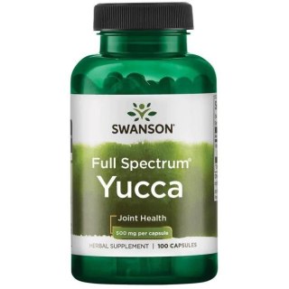 SWANSON Yucca 500mg, 100kaps.