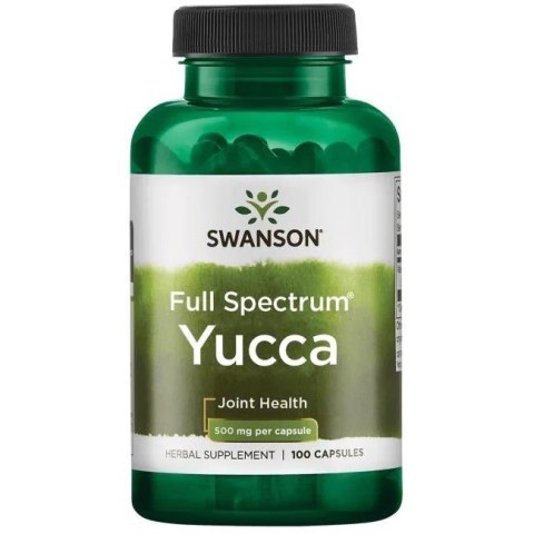 SWANSON Yucca 500mg, 100kaps.