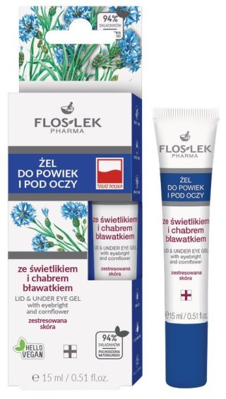 Świetlik z chabrem tuba 15ml FLOSLEK