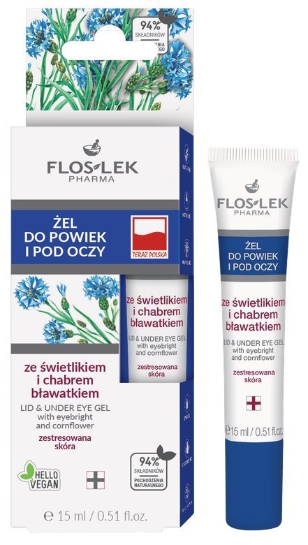 Świetlik z chabrem tuba 15ml FLOSLEK