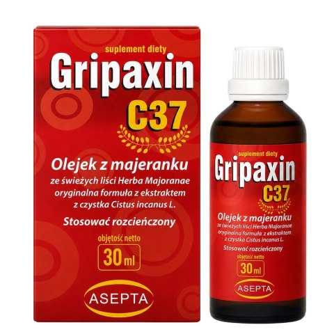 ASEPTA Gripaxin C37 30ml - Olejek z majeranku i bazylii + ekstr. z czystka