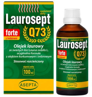 ASEPTA Laurosept FORTE Q73 100ml - Olejek laurowy + olejek z kurkumy i imbiru