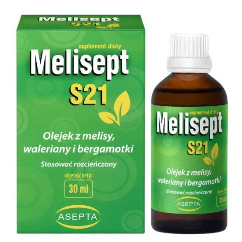 ASEPTA Melisept S21 30ml - Olejek z melisy, waleriany i bergamotki