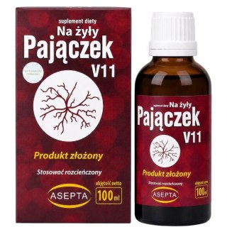 ASEPTA Pajączek V11 - krople na żyły 100ml