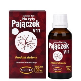 ASEPTA Pajączek V11 - krople na żyły 30ml
