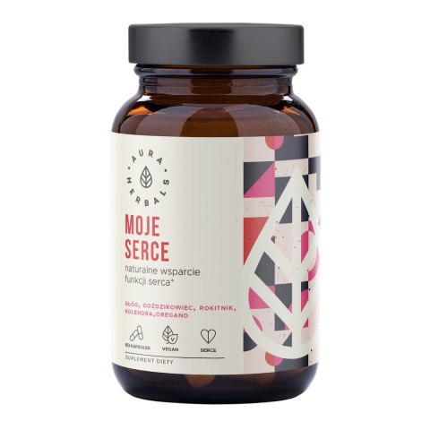 AURA HERBALS Moje serce - wsparcie funkcji serca 60 veg. kaps.