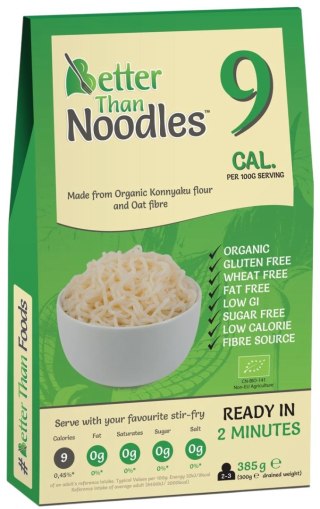 BETTER THAN FOODS Makaron Konjac Noodle bezglutenowy BIO 385g