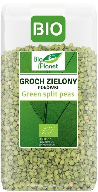 BIO PLANET Groch zielony połówki BIO 500g