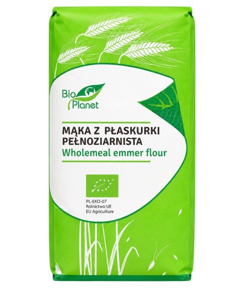 BIO PLANET Mąka z płaskurki pełnoziarnista BIO 500g