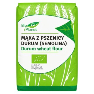 BIO PLANET Mąka z pszenicy durum (semolina) BIO 1kg