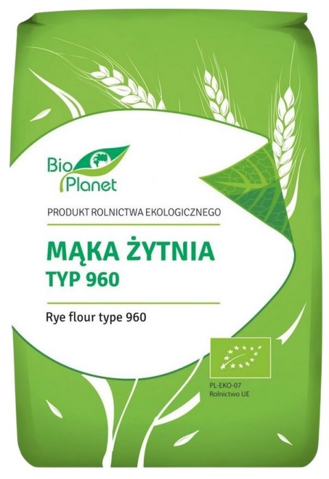 BIO PLANET Mąka żytnia typ 960 BIO 1kg