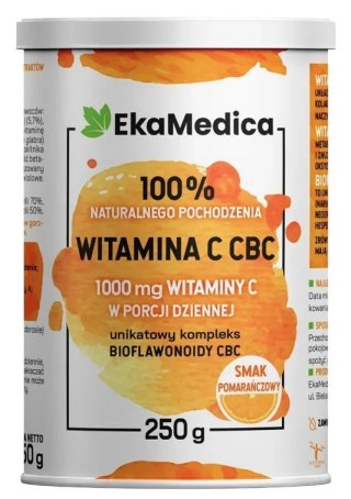 EkaMedica Witamina C CBC 100% naturalna w proszku 250g