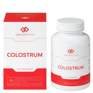 GENACTIV Colostrum kapsułki 200mg, 120 kaps. - bioaktywny liofilizat 2h