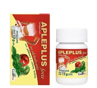 GORVITA Apleplus Forte ocet jabłkowy z zieloną herbatą 30 kaps.