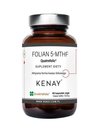 KENAY Folian 5-MTHF Quatrefolic 400mcg, 60kaps. - aktywny kwas foliowy