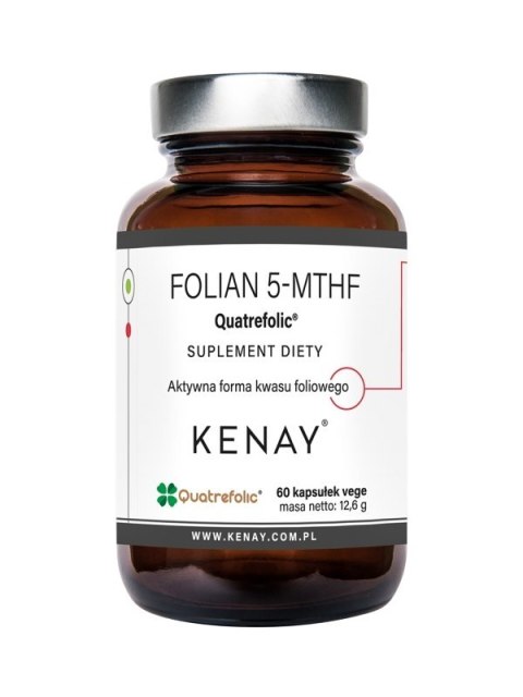 KENAY Folian 5-MTHF Quatrefolic 400mcg, 60kaps. - aktywny kwas foliowy