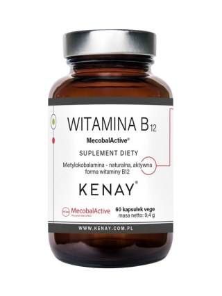 KENAY Witamina B12 250mcg, 60kaps. - metylokobalamina MecobalActive