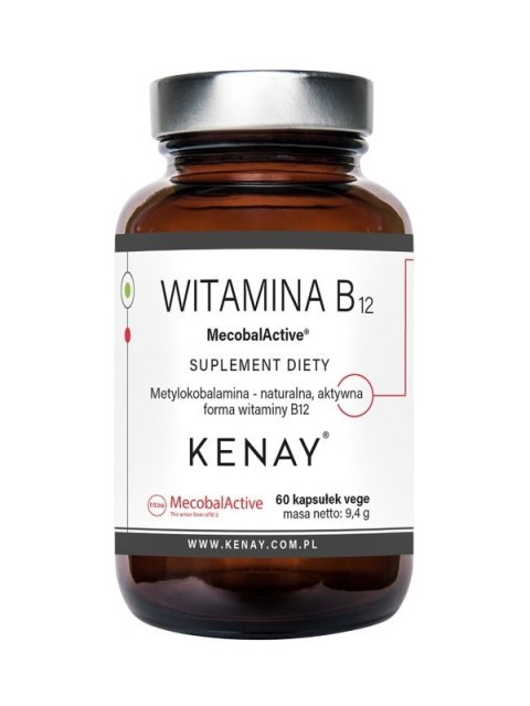KENAY Witamina B12 250mcg, 60kaps. - metylokobalamina MecobalActive
