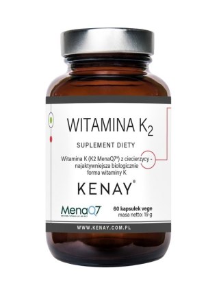 KENAY Witamina K2 MenaQ7 z ciecierzycy 100mcg, 60kaps.