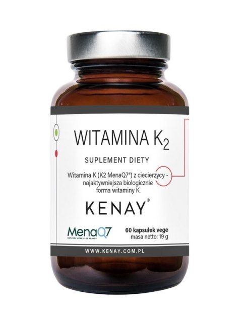 KENAY Witamina K2 MenaQ7 z ciecierzycy 100mcg, 60kaps.