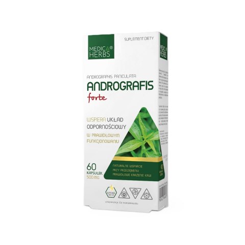 MEDICA HERBS Andrografis forte 500mg, 60 kaps.