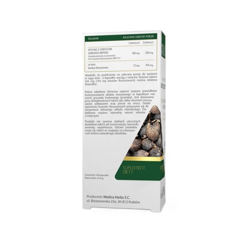 MEDICA HERBS Palma Sabałowa 160mg, 60 kaps.