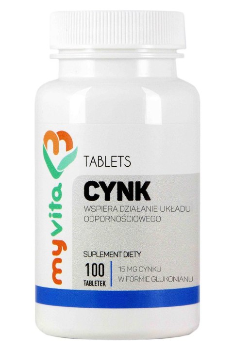 MyVita Cynk - glukonian 15mg, 100tabl.