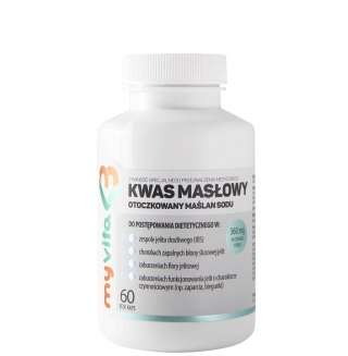 MyVita Kwas masłowy (maślan sodu) 360mg, 60kaps.