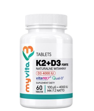 MyVita Witamina K2 100mcg + D3 4000 IU, 60tabl.