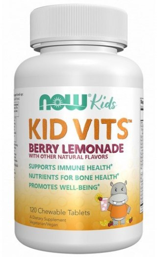 NOW FOODS Kid Vits Berry Lemonade 120 tabl. do ssania - Multiwitamina dla dzieci