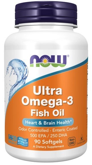 NOW FOODS Ultra Omega-3 500 EPA / 250 DHA, 90sgels.