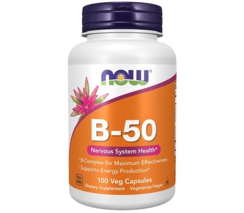 NOW FOODS Witamina B-50, 100vcaps. - Kompleks Witaminy B
