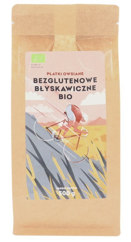 PIĘĆ PRZEMIAN Płatki owsiane bezglutenowe błyskawiczne BIO 500g