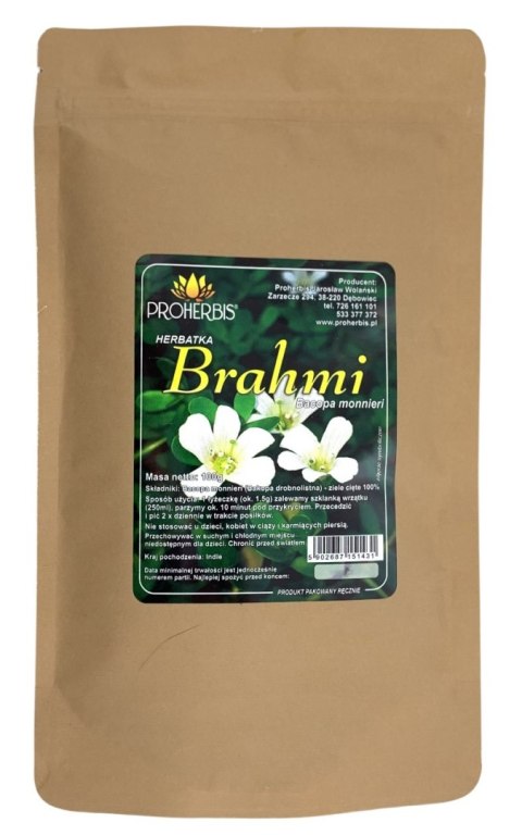 PROHERBIS Brahmi - Bacopa monnieri - ziele cięte 100g