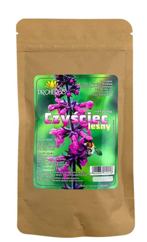 PROHERBIS Czyściec leśny - ziele cięte 50g