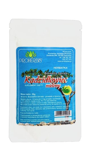 PROHERBIS Kadzidłowiec - Boswellia Serrata - proszek z żywicy 50g