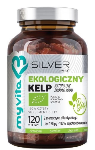 SILVER Kelp BIO 150mcg jodu, 120kaps. MyVita