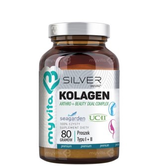 SILVER Kolagen Arthro + Beauty proszek typ I + II 80g MyVita