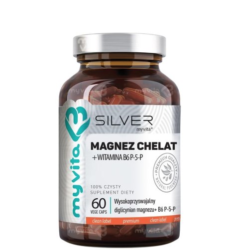 SILVER Magnez Chelat + B6 P-5-P, 60kaps. MyVita