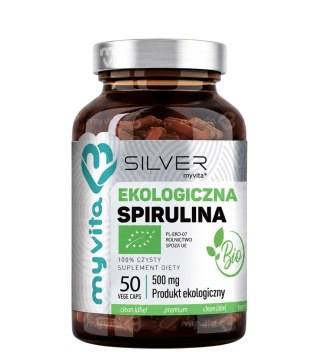 SILVER Spirulina BIO 600mg, 50kaps. MyVita