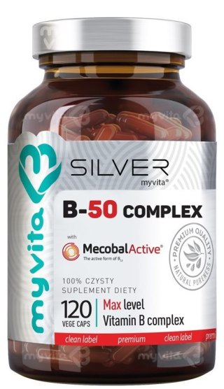 SILVER Witamina B-50 Complex MAX 120kaps. MyVita