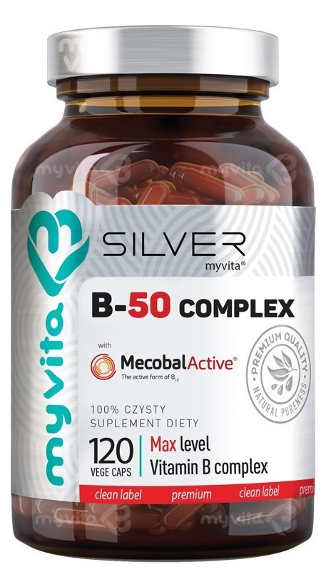SILVER Witamina B-50 Complex MAX 120kaps. MyVita