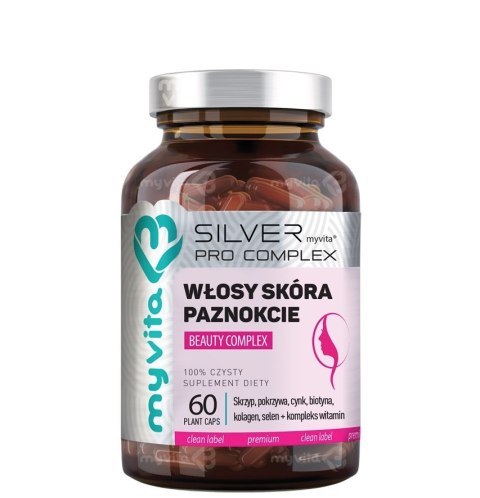 SILVER Włosy, skóra, paznokcie - Beauty Complex 60kaps. MyVita