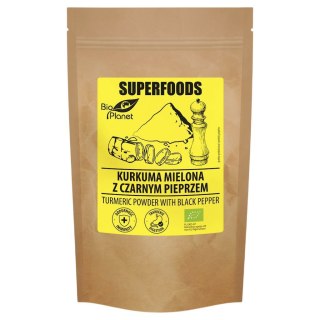 SUPERFOODS Kurkuma mielona z czarnym pieprzem BIO 200g BIO PLANET