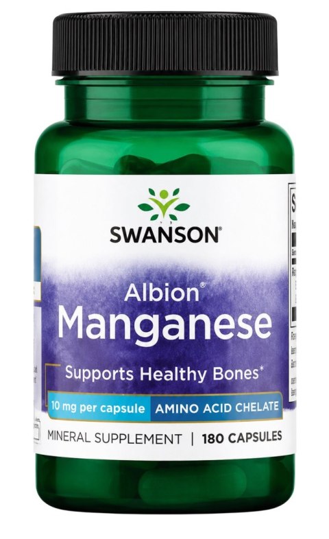 SWANSON Albion Chelat Manganu 10mg, 180 kaps.