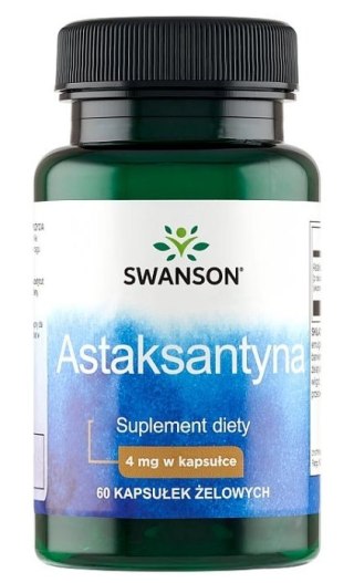 SWANSON Astaxanthin 4mg, 60sgels. - Astaksantyna