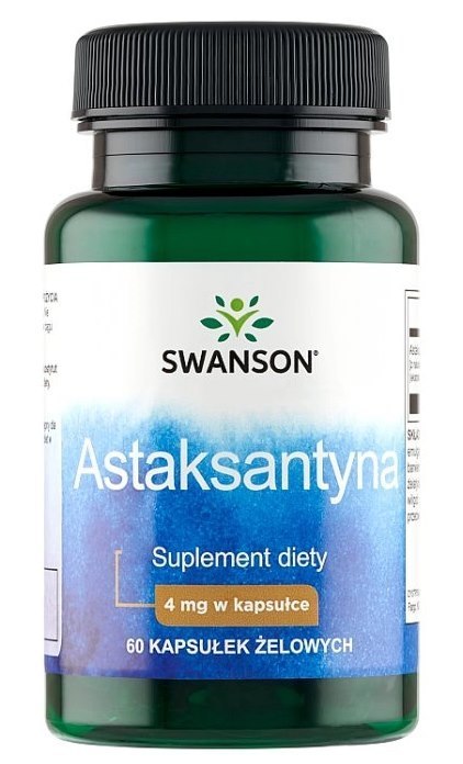 SWANSON Astaxanthin 4mg, 60sgels. - Astaksantyna