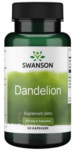 SWANSON Dandelion root 515mg, 60kaps. - Mniszek lekarski