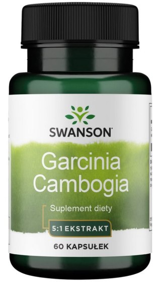 SWANSON Garcinia Cambogia 5:1 extract 80mg, 60kaps.
