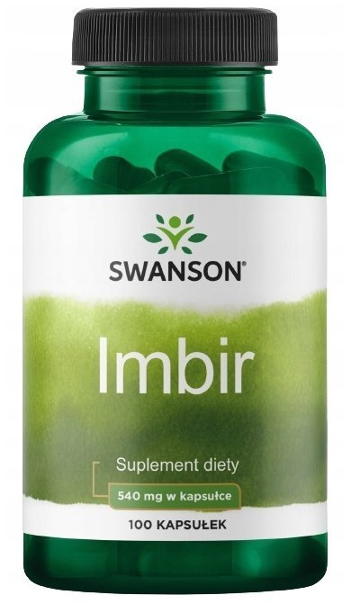 SWANSON Ginger Root 540mg, 100kaps. - Imbir